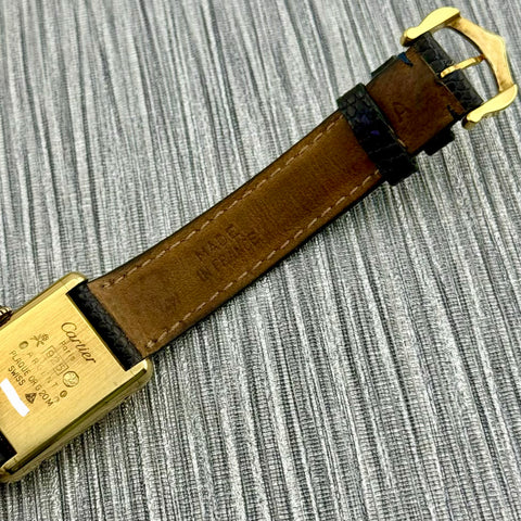 Cartier Tank Vermeil Must Ref. 3 | Handaufzug | Manual | Lapislazuli | Blue | Good Condition
