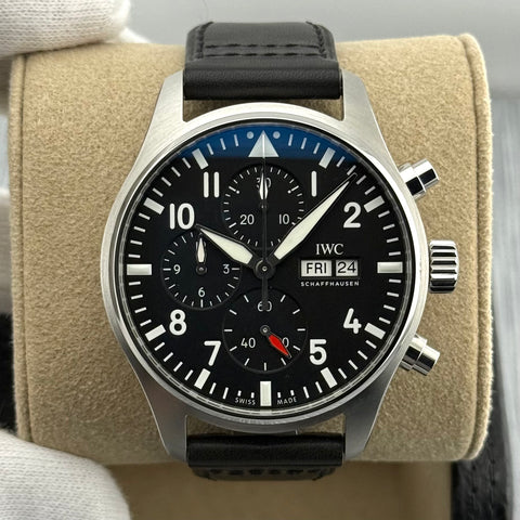 IWC Pilots Watch Chronograph Ref. IW378001 | Full-Set 04/2024 | Unworn | Ungetragen | 43mm | Black Dial | Top
