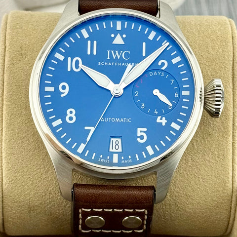 IWC Big Pilot‘s Watch „Le Petit Prince Edition“ 7 Days Ref. IW501002 | Full-Set 05/2020 | IWC Garantie 05/2028 | Blue Dial | 46.2mm | Top