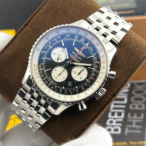 Breitling Navitimer 1 01 Chronograph Ref. AB012721/BD09 | Full-Set 10/2016 | Serviced 12/2025 | Black Dial | 46mm | Top