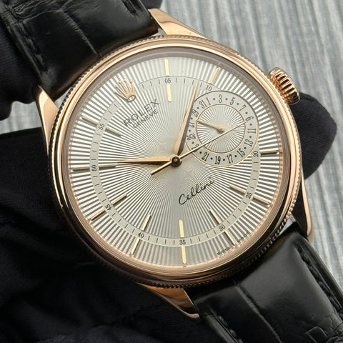 Rolex Cellini Date Ref. 50515 | Full-Set 2018 | 18K Rosegold | Automatic | 39mm | Silver Dial | Top Condition | VIP