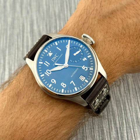 IWC Große Fliegeruhr Big Pilot‘s Watch Le Petit Prince Ref. IW501002 | Full-Set 09/2022 | IWC Garantie 09/2030 | 7Days | 46.2mm | Blue | VIP