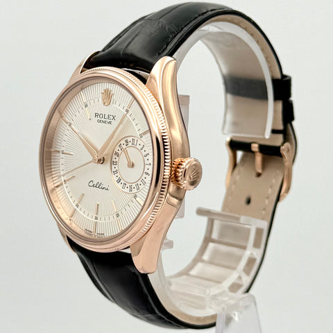 Rolex Cellini Date Ref. 50515 | Full-Set 2018 | 18K Rosegold | Automatic | 39mm | Silver Dial | Top Condition | VIP