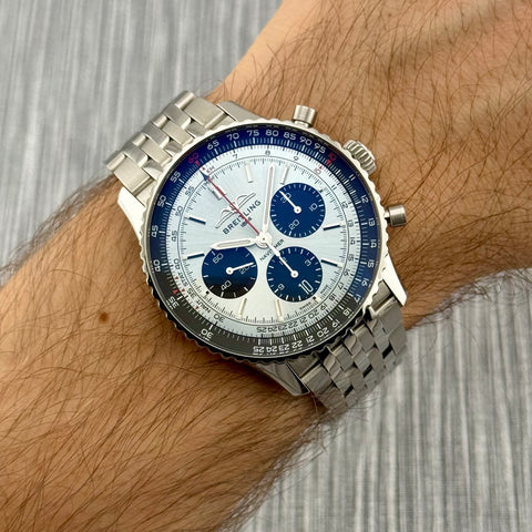 Breitling Navitimer B01 Chronograph 43 Ref. AB0138241C1A1 | Full-Set 08/2023 | Ice Blue | Automatic | 43mm | Breitling Garantie 08/2031 | Top | VIP