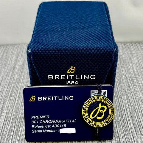 Breitling Premier B01 Chronograph 42 Ref. AB0145221B1A1 | Full-Set 10/2025 | NEU | Automatic | Unworn | Black Dial | 42mm | VIP