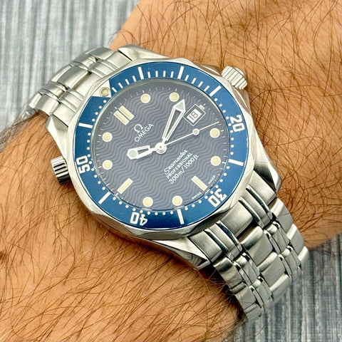 Omega Seamaster Professional Diver 300M Ref. 2561.80 | Serviced 09/2025 | Quartz | 36mm | Blue Wave Dial | Mid Size | Top | VIP