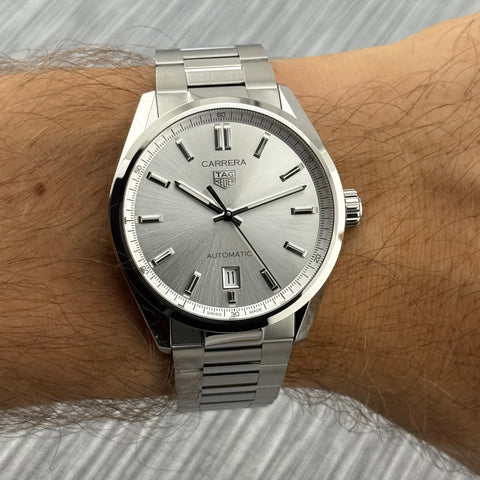 Tag Heuer Carrera Calibre 5 Ref. WBN2111.BA0639 | Full-Set 08/2024 | Tag Heuer Garantie 08/2026 | 39mm | Like New | Top | VIP