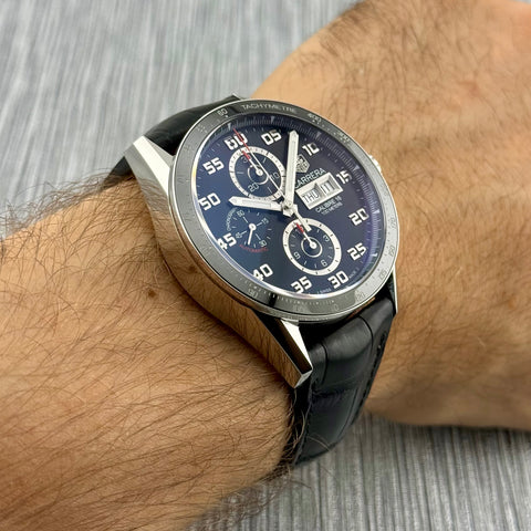 Tag Heuer Carrera Calibre 16 Chronograph Ref. CV2A1R.FC6235 | Full-Set 2023 | Day-Date | Top Condition | Black Dial