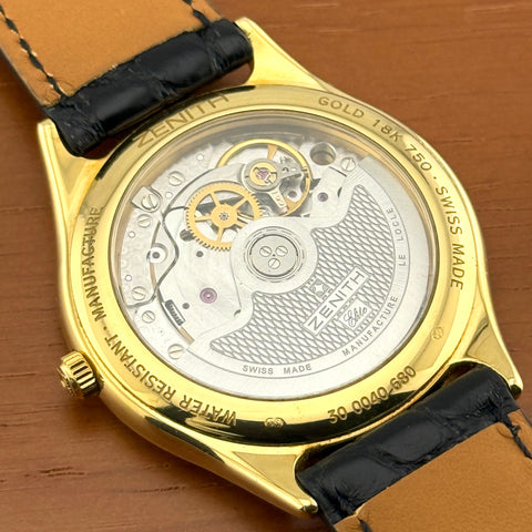 Zenith Elite Ref. 30.0040.680 | Full-Set 2000 | 18K (750er) Gelbgold | Automatic | Date | 36mm | Rare | Top | VIP