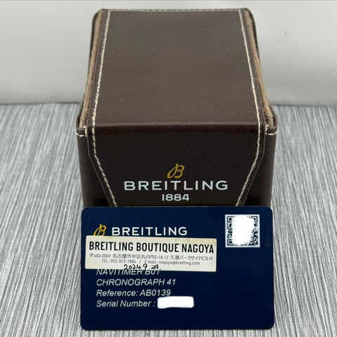 Breitling Navitimer B01 Chronograph 41 Japan Edition Ref. AB0139211C2P1 | Full-Set 09/2024 | Garantie 09/2032 | Blue MOP Dial | 41mm | Top | Rare