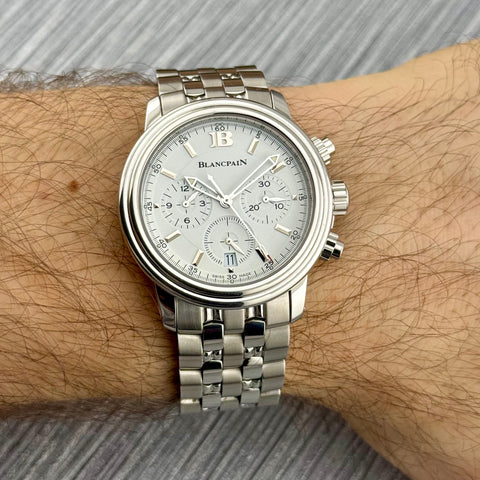 Blancpain Léman Chronograph Ref. 2185-1127-11 | Full-Set 04/2001 | Serviced 02/2026 | 38x43mm | Top