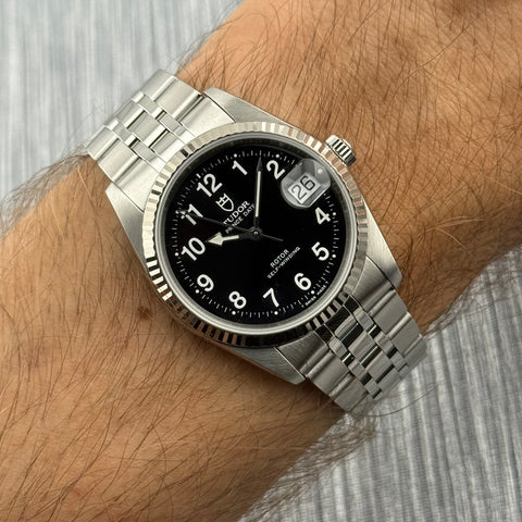 Tudor Prince Date Ref. 74034 | Full-Set 2001 | Serviced 08/2025 | LC100 | 34mm | Black Dial | Rare