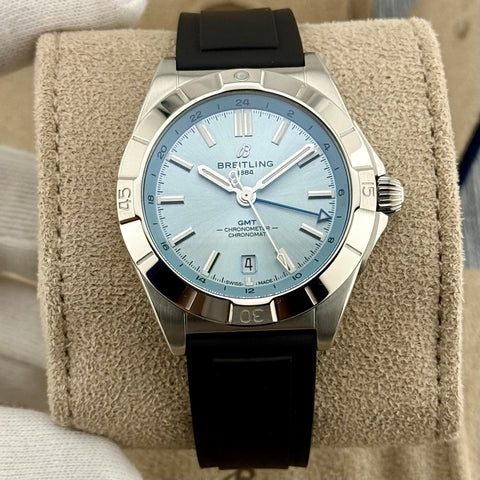 Breitling Chronomat Automatic GMT 40 Ref. P32398101C1S1 | Full-Set 11/2023 | Garantie 11/2027 | Eisblau | Top