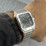 Cartier Santos Large Ref. WSSA0096 | Full-Set 11/2025 | Cartier Garantie 11/2033 | 47x39.5mm | Black Dial | Top