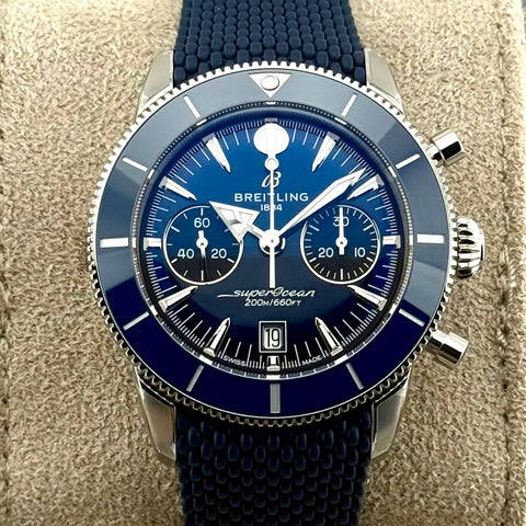 Breitling Superocean Heritage B01 Chronograph 42 Ref. AB0156161C1S1 | Full-Set 07/2025 | NEU | Unworn | 42mm | Blue Dial | VIP