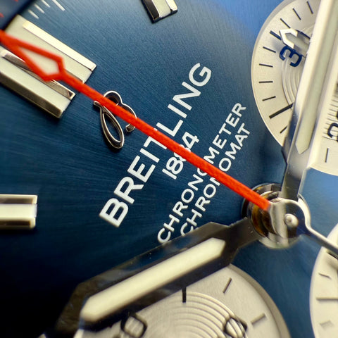 Breitling Super Chronomat B01 Chronograph Ref. AB0136161C1A1 | Full-Set 2021 | Blue Dial | Erstkaufrechnung | 44mm | Keramik Lünette | Top