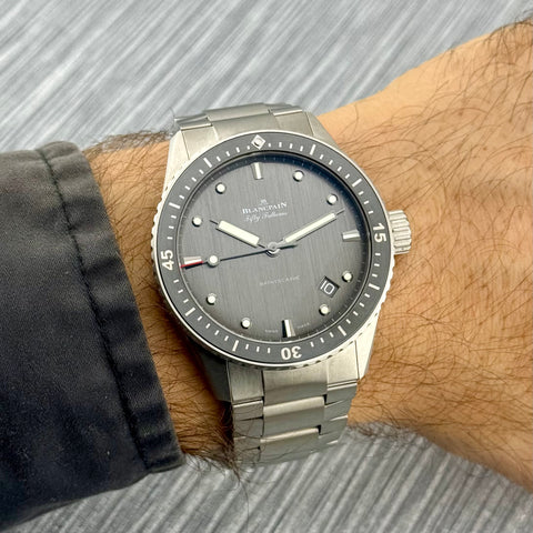 Blancpain Fifty Fathoms Bathyscaphe Ref. 5000 1210 98S | Full-Set 05/2022 | Like New | Titan | 43mm | Top Condition