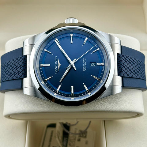 Longines Conquest Ref. L38304929 | Full-Set 07/2025 | NEU | Unworn | Blue Dial | 41mm | VIP
