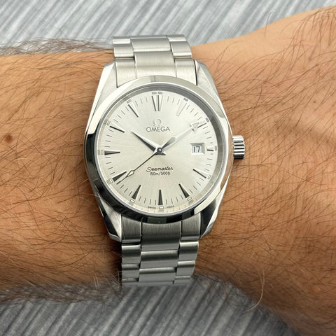 Omega Seamaster Aqua Terra Ref. 2518.30 | Full-Set 2007 | Silver Dial | 36mm | Top | Quartz | Top