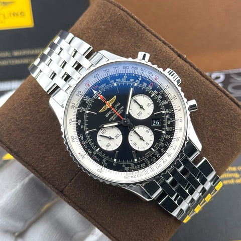 Breitling Navitimer 1 01 Chronograph Ref. AB012721/BD09 | Full-Set 10/2016 | Serviced 12/2025 | Black Dial | 46mm | Top