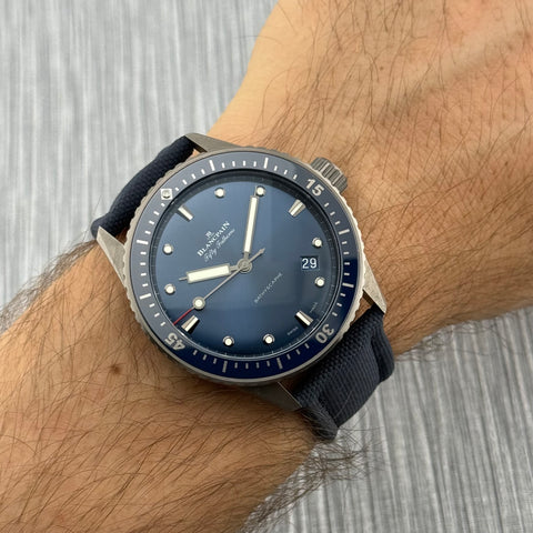 Blancpain Fifty Fathoms Bathyscaphe Ref. 5000-0240-O52A | Full-Set 09/2025 | Like New Condition | Ceramic | Blue | Top