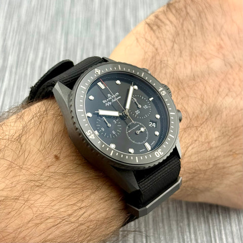 Blancpain Fifty Fathoms Bathyscape Chronograph Flyback Ref. 5200-0130-NABA | Full-Set 10/2021 | Keramik | 43.6mm | Automatic | Like New