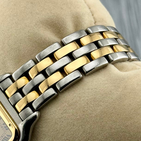 Cartier Panthère Ref. 187949 | 2-row 18k yellow gold | Vintage | 27x27mm | Quartz | Rare | Top