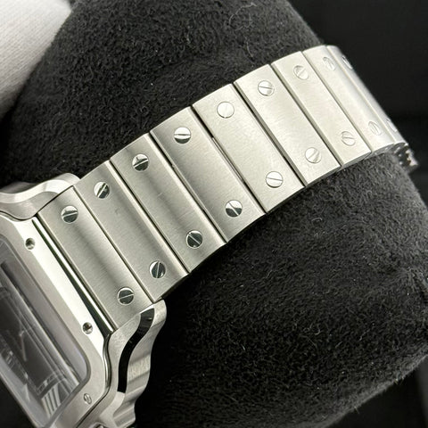 Cartier Santos Large Ref. WSSA0096 | Full-Set 11/2025 | Cartier Garantie 11/2033 | 47x39.5mm | Black Dial | Top