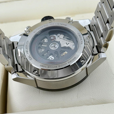 Tag Heuer Carrera Calibre HEUER 01 Chronograph Ref. CAR2A1W.BA0703 | Full-Set 11/2017 | Serviced 11/2025 | 45mm | Skeleton | VIP