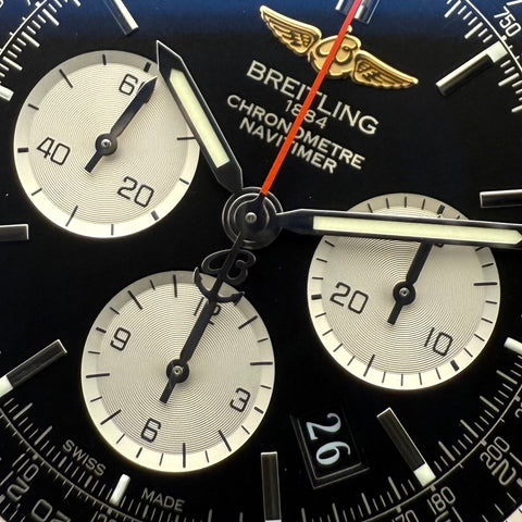 Breitling Navitimer 1 01 Chronograph Ref. AB012721/BD09 | Full-Set 10/2016 | Serviced 12/2025 | Black Dial | 46mm | Top