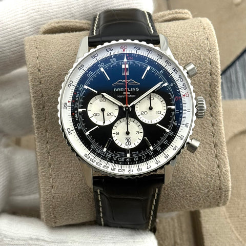 Breitling Navitimer B01 Chronograph Ref. AB0137211B1P1 | Full-Set 09/2023 | Unworn | Ungetragen | 46mm | Black Dial | Automatic | Top