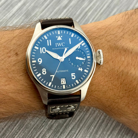 IWC Große Fliegeruhr Big Pilot‘s Watch Le Petit Prince Ref. IW501002 | Full-Set 09/2022 | IWC Garantie 09/2030 | 7Days | 46.2mm | Blue | VIP
