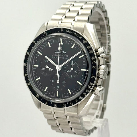 Omega Speedmaster Professional Moonwatch Ref. 31030425001002 | Full-Set 02/2024 | Omega Garantie 02/2029 | Handaufzug | Saphirglas | Glasboden | 42mm | Chronograph | Black Dial | VIP