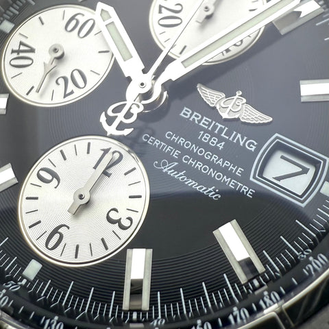 Breitling Chronomat Chronograph Evolution Ref. A13356 | Papiere 12/2008 | Serviced 01/2026 | 44mm | Black Dial | Top