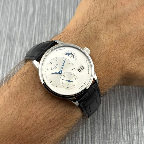 Glashütte Original PanoMaticLunar Ref. 1-90-02-42-32-61 | Full-Set 11/2025 | Unworn | Ungetragen | 40mm | Silver | Top