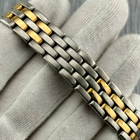 Cartier Panthère Ref. 187949 | 2-row 18k yellow gold | Vintage | 27x27mm | Quartz | Rare | Top