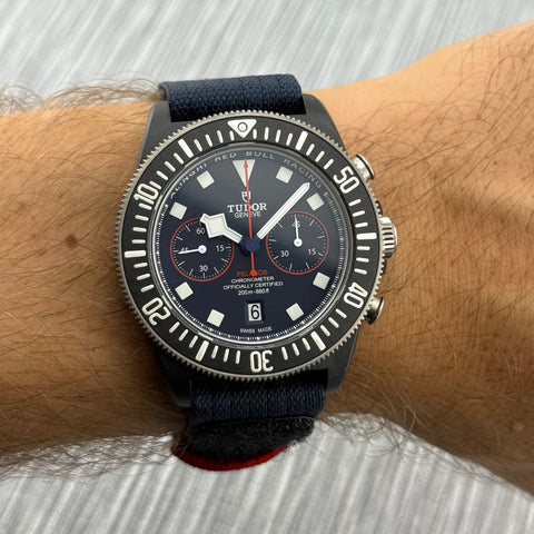 Tudor Pelagos FXD Chrono Alinghi Ref. 25807KN | Full-Set 07/2024 | Unworn | Ungetragen | Red Bull | 43mm | Carbon | Top | VIP