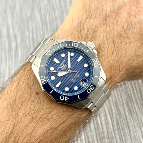 Tag Heuer Aquaracer Professional 300 Date Ref. WBP5111.BA0013 | Papiere 07/2024 | Tag Heuer Service 01/2026 | Blue Dial | 42mm