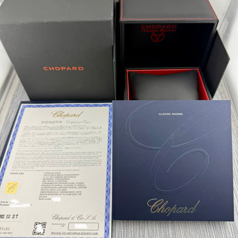 Chopard Mille Miglia Chronograph Ref. 168589-3002 | Full-Set 12/2022 | Like New | 42mm | Black Dial | Top