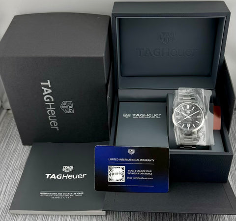 Tag Heuer Carrera Date Calibre 5 Ref. WBN2110.BA0639 | Full-Set 02/2024 | Like New | Black Dial | 39mm | Top
