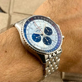 Breitling Navitimer B01 Chronograph 43 Ref. AB0138241C1A1 | Full-Set 07/2022 | Ice Blue | Eisblau | Top Condition