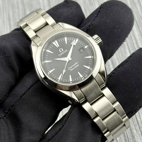 Omega Seamaster Aqua Terra Ref. 2577.50 | Quartz | 29mm | Black Dial | Lady | Top | VIP