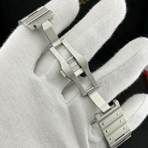 Cartier Santos Large Ref. WSSA0096 | Full-Set 11/2025 | Cartier Garantie 11/2033 | 47x39.5mm | Black Dial | Top