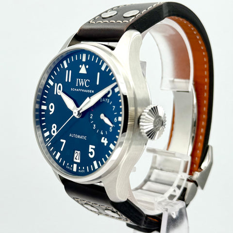IWC Große Fliegeruhr Big Pilot‘s Watch Le Petit Prince Ref. IW501002 | Full-Set 09/2022 | IWC Garantie 09/2030 | 7Days | 46.2mm | Blue | VIP