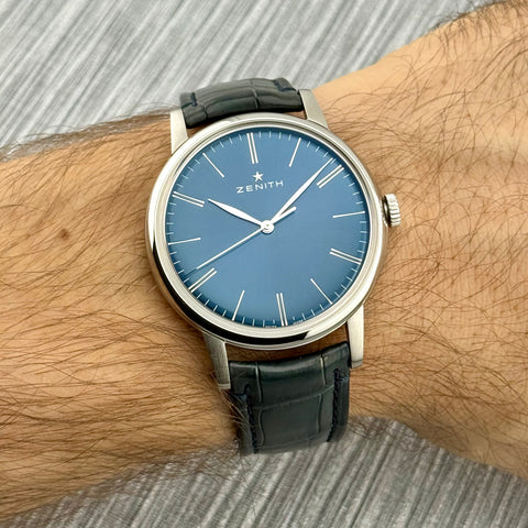 Zenith Elite 6150 Ref. 03.2272.6150/51.C700 | Full-Set 07/2018 | Top Condition | 42mm | Blue Dial | Automatic | Top