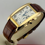 Cartier Tank Américaine 18K Ref. 1730 | Full-Set 1996 | Erstkaufrechnung | 18K Gelbgold | Chronograph | Top Set
