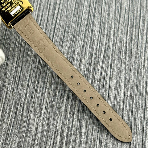 Cartier Tank Vermeil Ref. 5057001 | Quartz | Rare Dial | Vintage | Cartier Strap | 20x28mm | Damen | Ladies | VIP