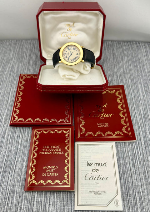 Cartier must de Cartier Ronde Ref. 1800 1 | Full-Set 1996 | Quartz | 33mm | Vintage | Rare | 18001