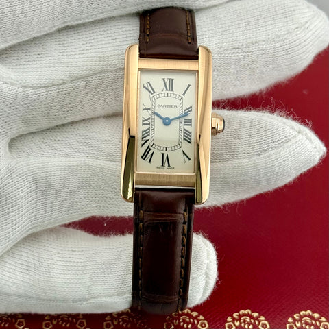 Cartier Tank Américaine Ref. W2607456 (2503) | Full-Set 2013 | 18K Roségold | 19×34,8 mm | Like New | Ladies | Damen | Top