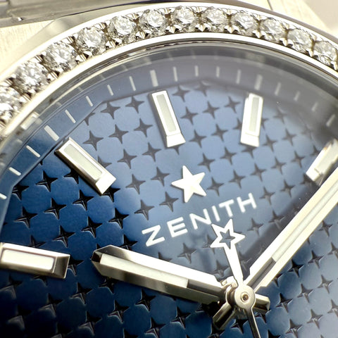 Zenith Defy Skyline Ref. 16.9400.670/51.I001 | Full-Set 10/2024 | Like New | Diamonds | Automatic | Blue Dial | 36mm